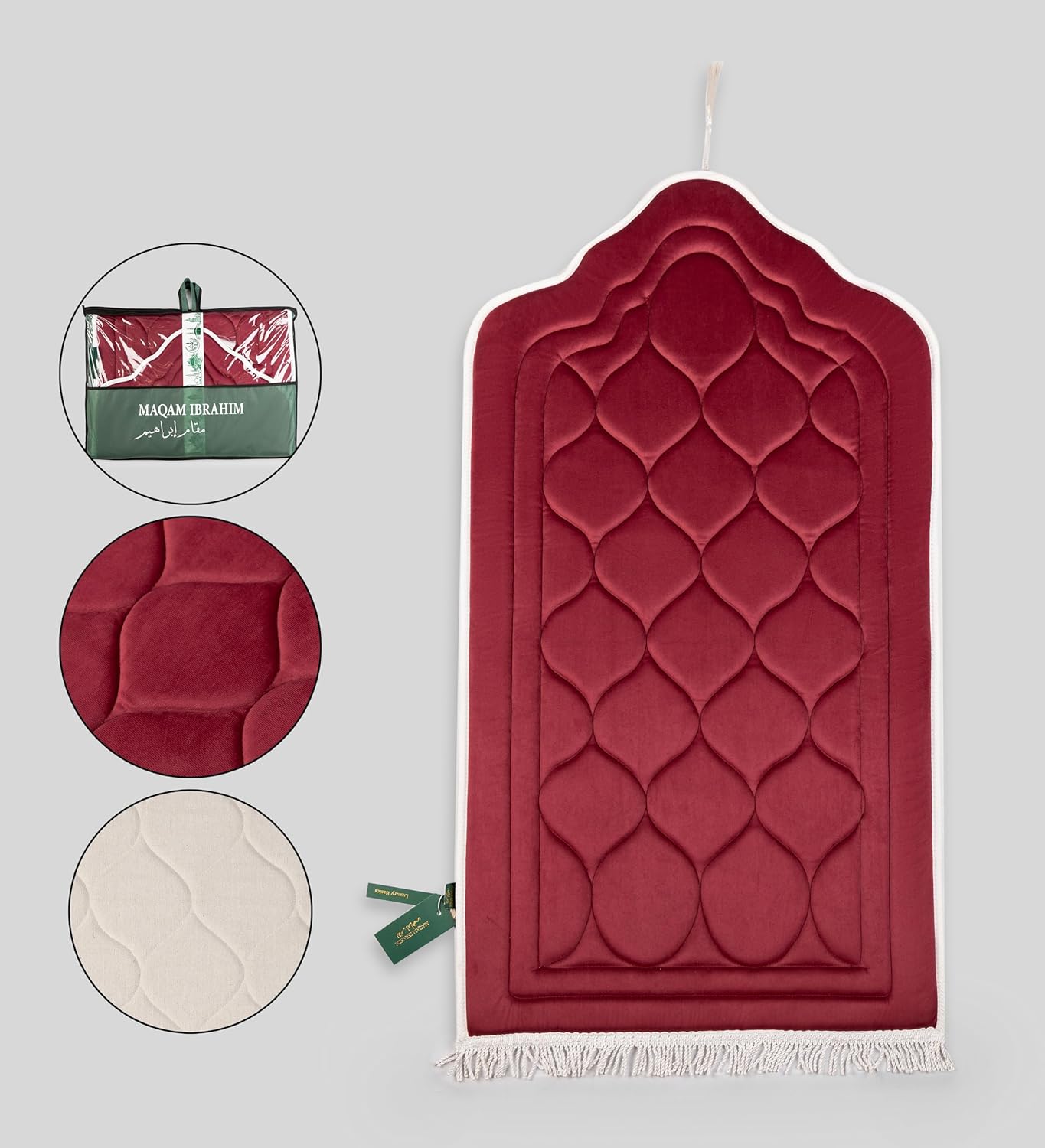 سجادة صلاة ملكية مبطنة لراحة الركبتين